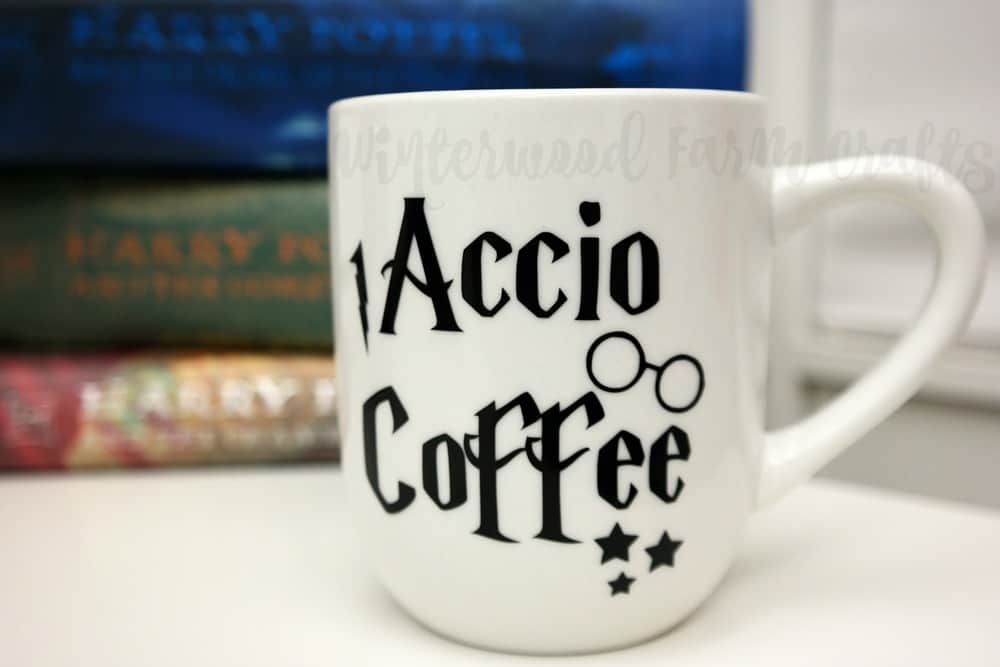 Harry Potter Accio Coffee Mug Craft (Silhouette Tutorial) - Mama