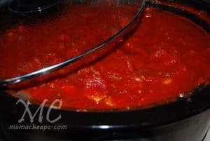 spaghetti sauce crock pot