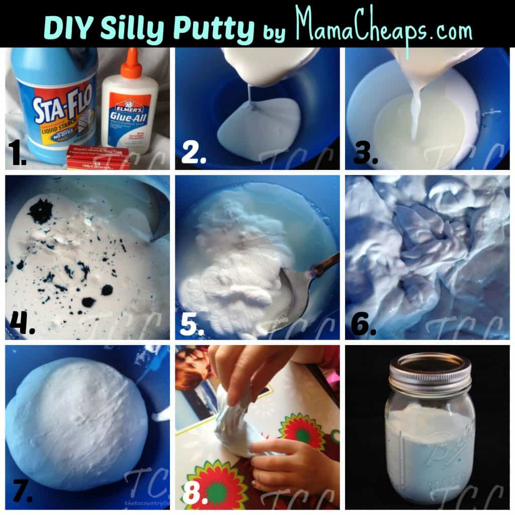 Silly Putty Collage