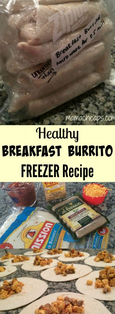 Healthy Breakfast Burrito FREEZER Recipe