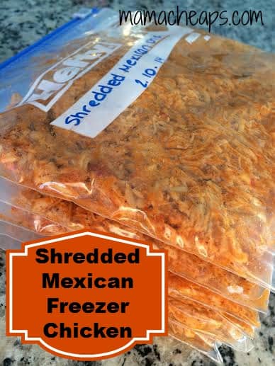 mexican shredded freezer chicken packed up title