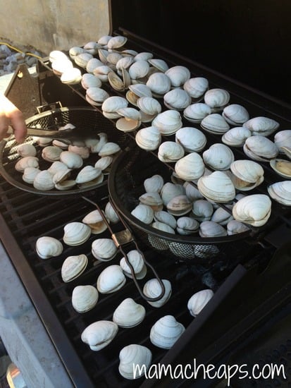 clams on the grill