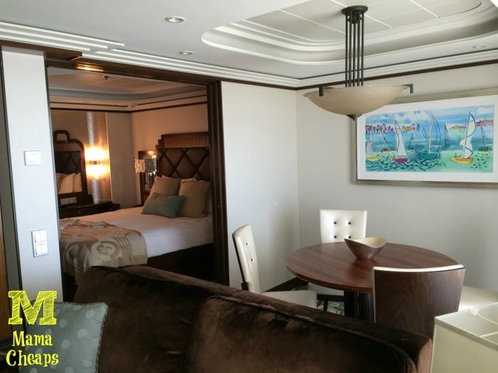 disney dream suite dining room bedroom