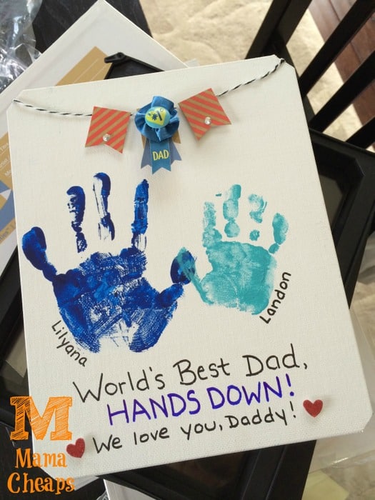 fathers day handprint gift