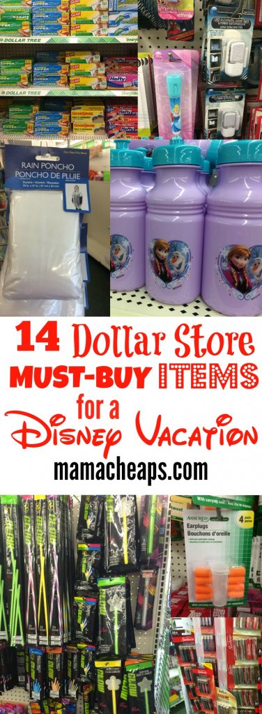 Dollar Store Must Buy Items for a Disney Vacation