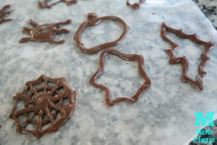 chocolate halloween shapes