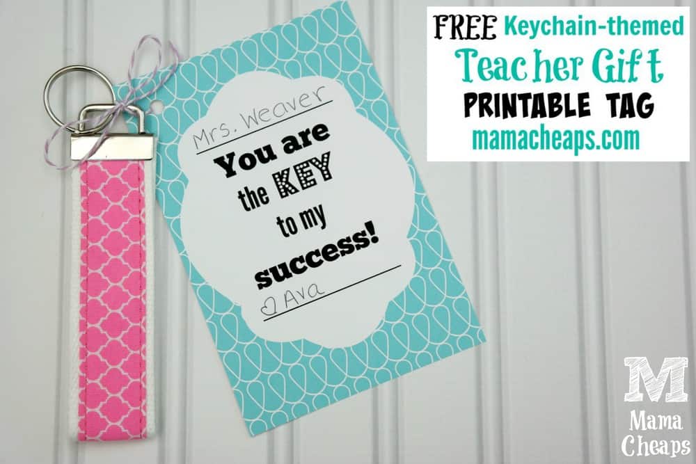 Free Key to Success Teacher Printable Tag
