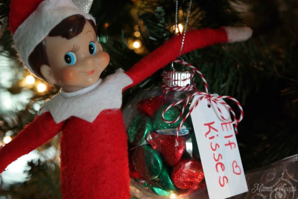Elf on Shelf Hersheys Kisses Ornament