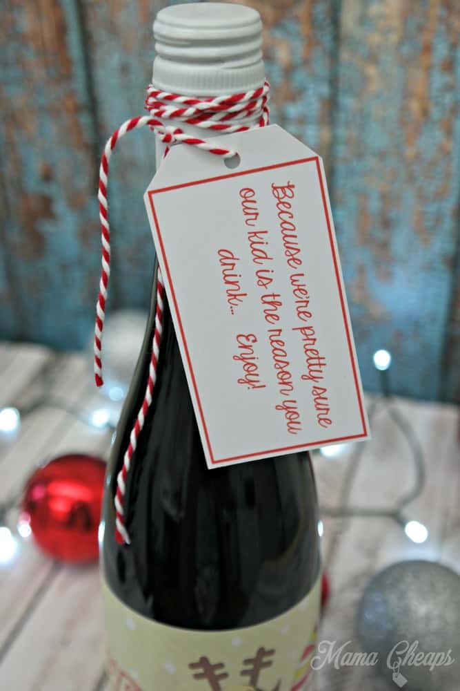THE REASON YOU DRINK Teacher Gift idea Wine Champagne Gin Vodka Bottle Label 123 