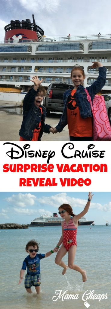 Disney Cruise Surprise Vacation Reveal Video