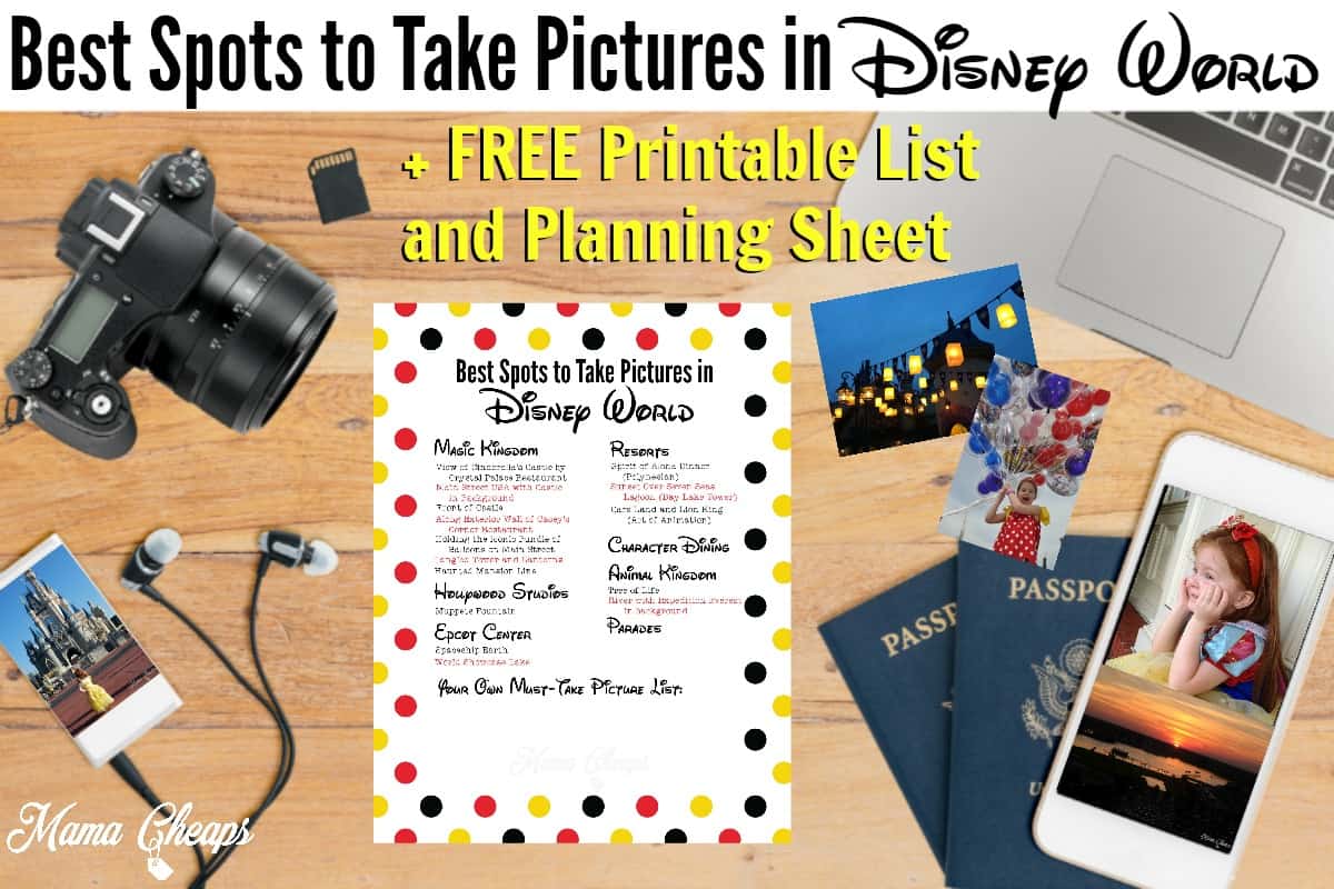 Best Spots to Take Pictures in Disney World Free Checklist 2