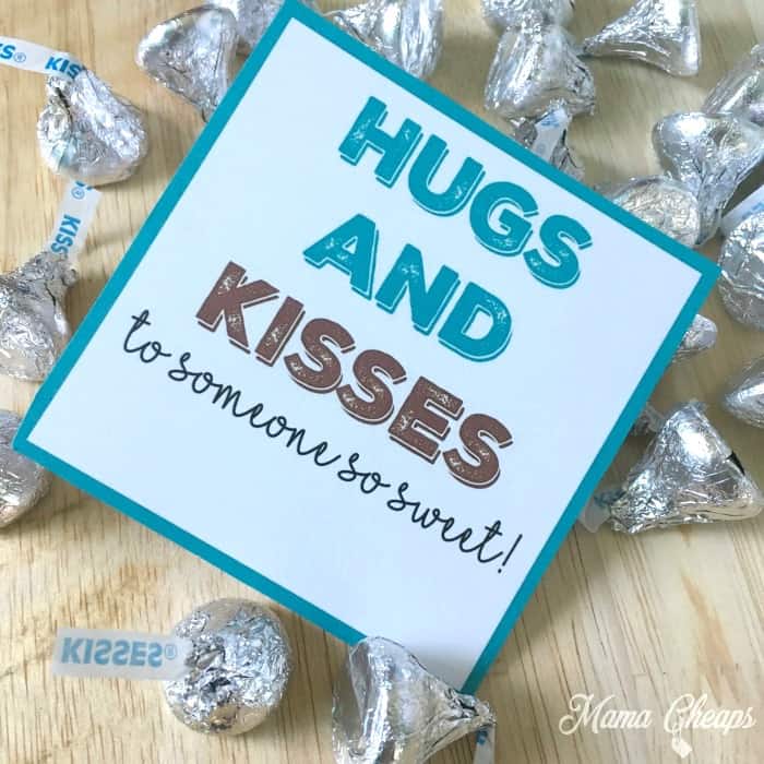 Hugs and Kisses Gift Tag