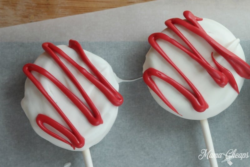 Red and White Chocolate Cookies