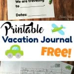 FREE Printable Vacation Journal