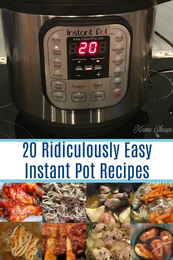 20 Ridiculously Easy Instant Pot Recipes