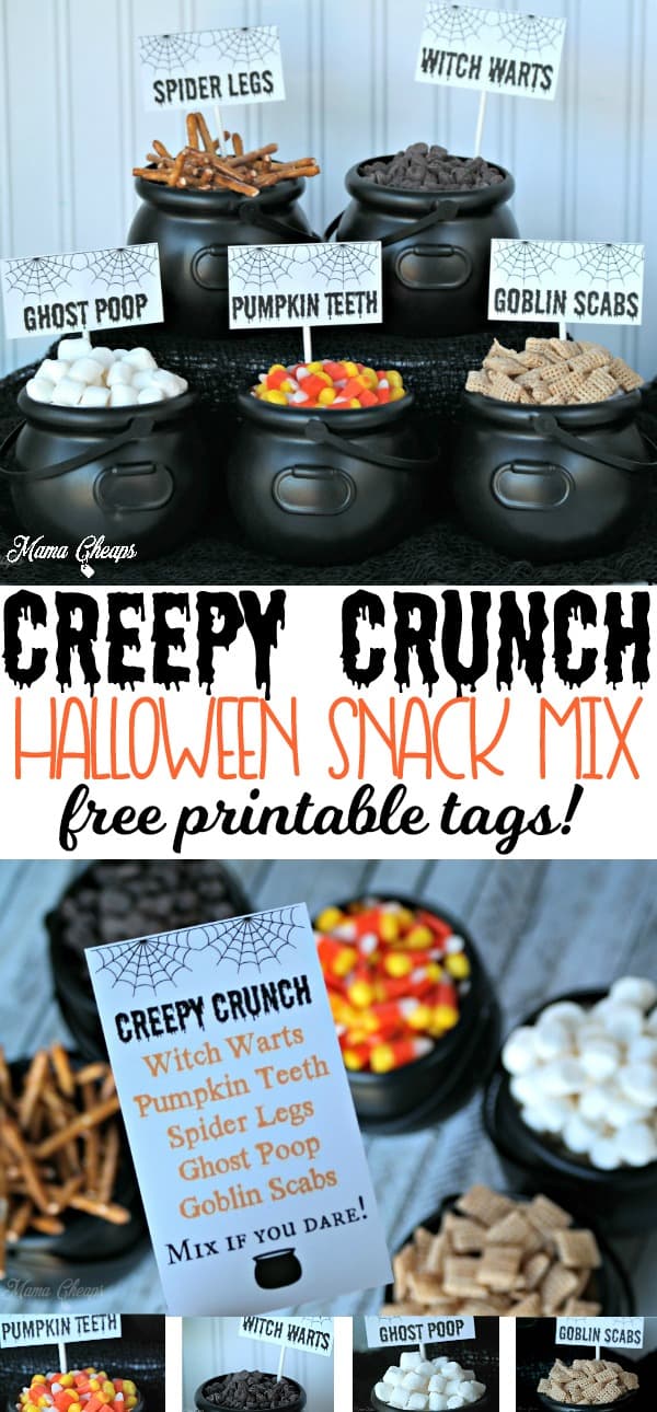 Creepy Crunch Halloween Snack Mix