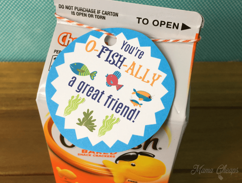 Easy Goldfish Valentines Printable Cards Mama Cheaps