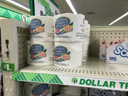 dollar store bath tissue