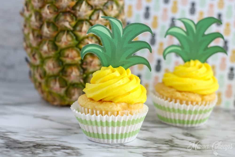 Crushed Pineapple Cupcakes