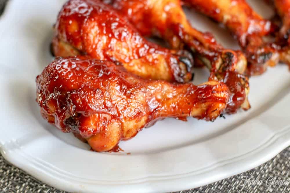 Cooked BBQ Chicken Legs