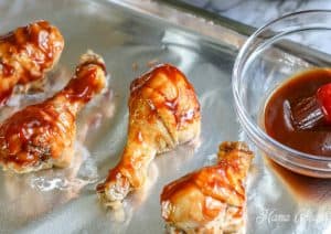 Cooked Instant Pot Barbecue Chicken Legs