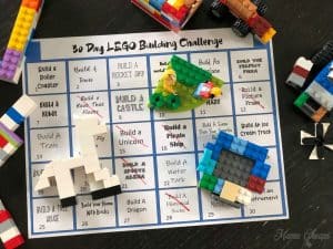 30 Day LEGO Building Challenge Free Printable