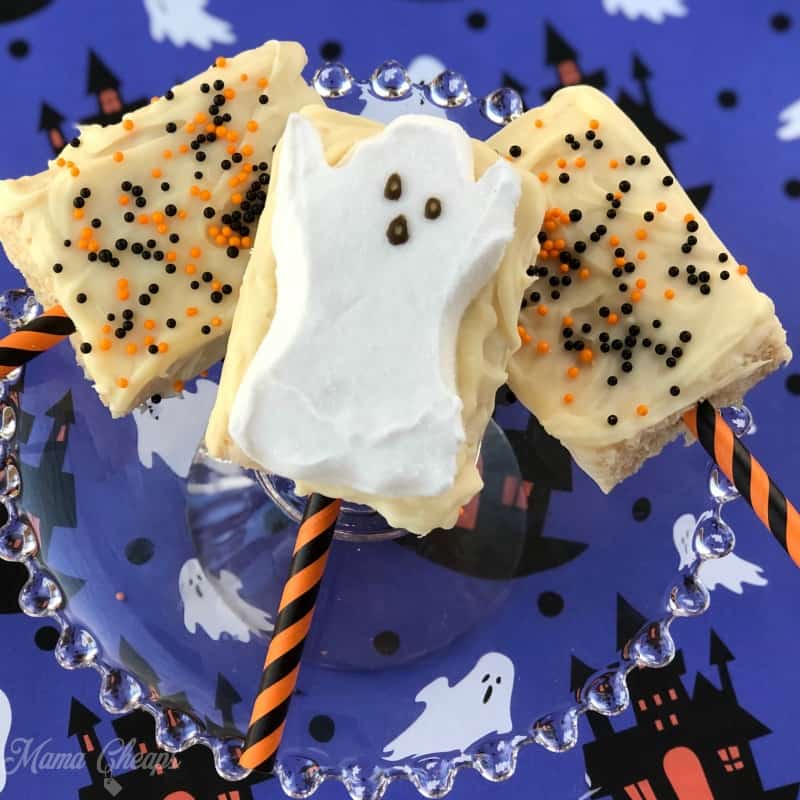 Halloween Ghost Peeps Krispies Treats