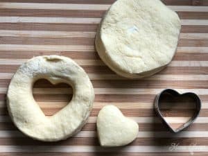 Heart Shaped Biscuit Dough