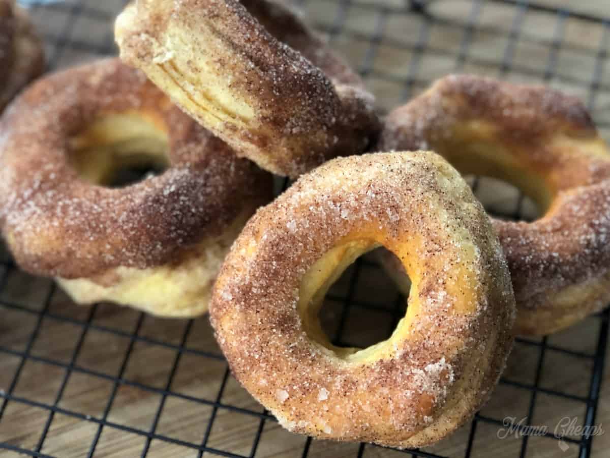 Easy Air Fryer Donuts (Cinnamon Sugar