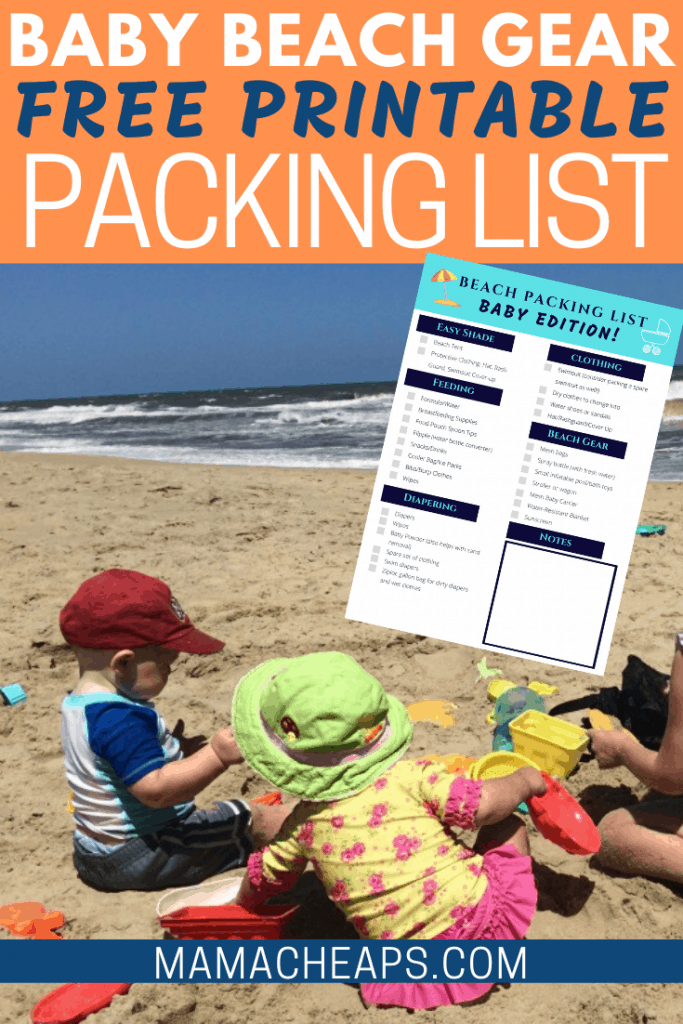 Baby Beach Gear Checklist PIN