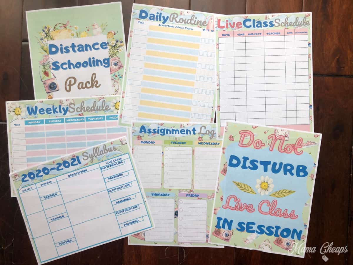 Distance Learning Planner Pack