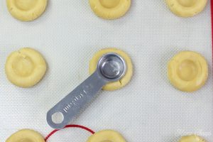making thumbprint cookies