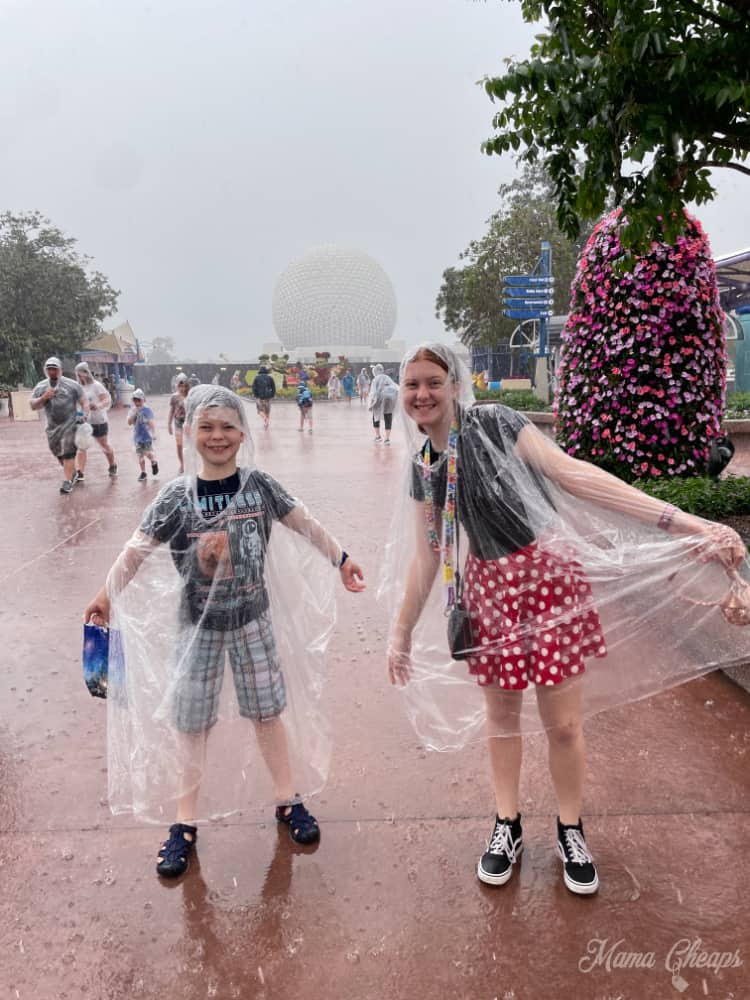 rainy day in epcot