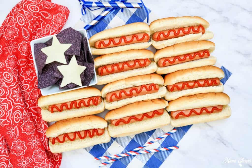 Hot Dog USA Flag Board HERO