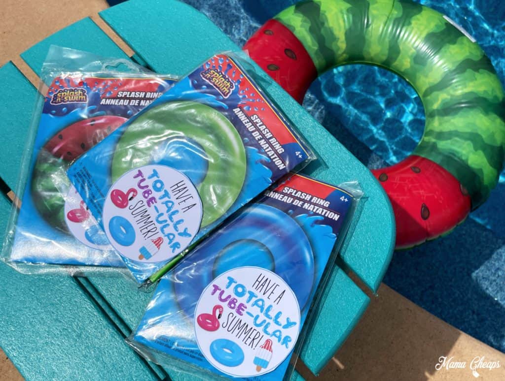 Pool Tube gifts with tube in pool