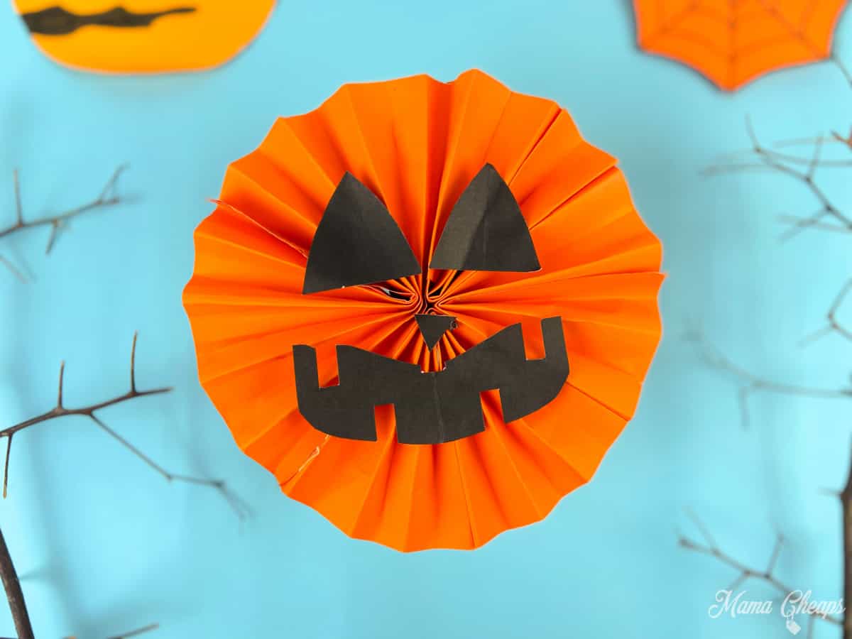 Accordion Pumpkin Paper Craft HERO