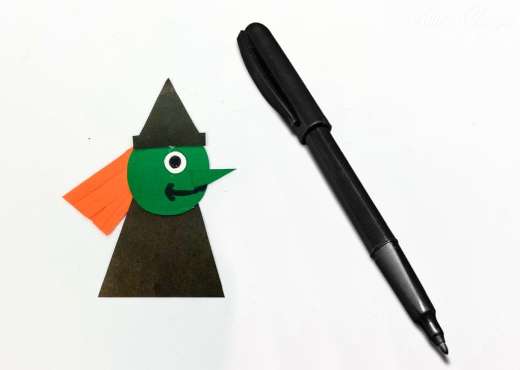 paper witch assembly 3 marker