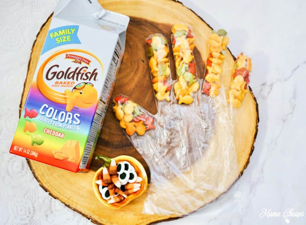 Turkey Treat Bags Goldfish Fingers