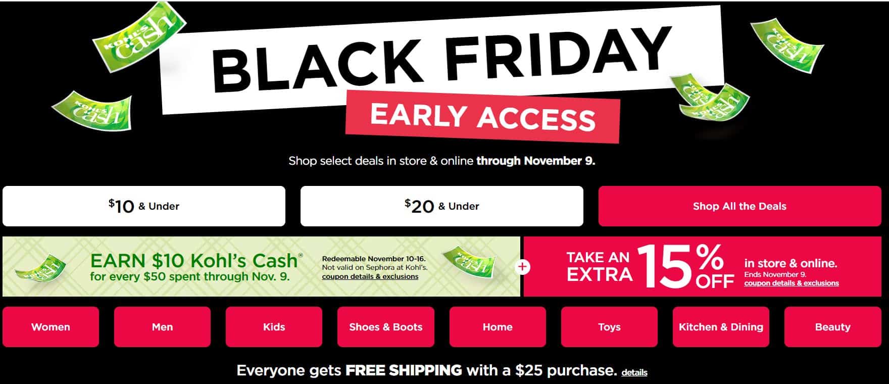 KOHL'S EARLY BLACK FRIDAY DEALS are now LIVE!! - Mama Cheaps®
