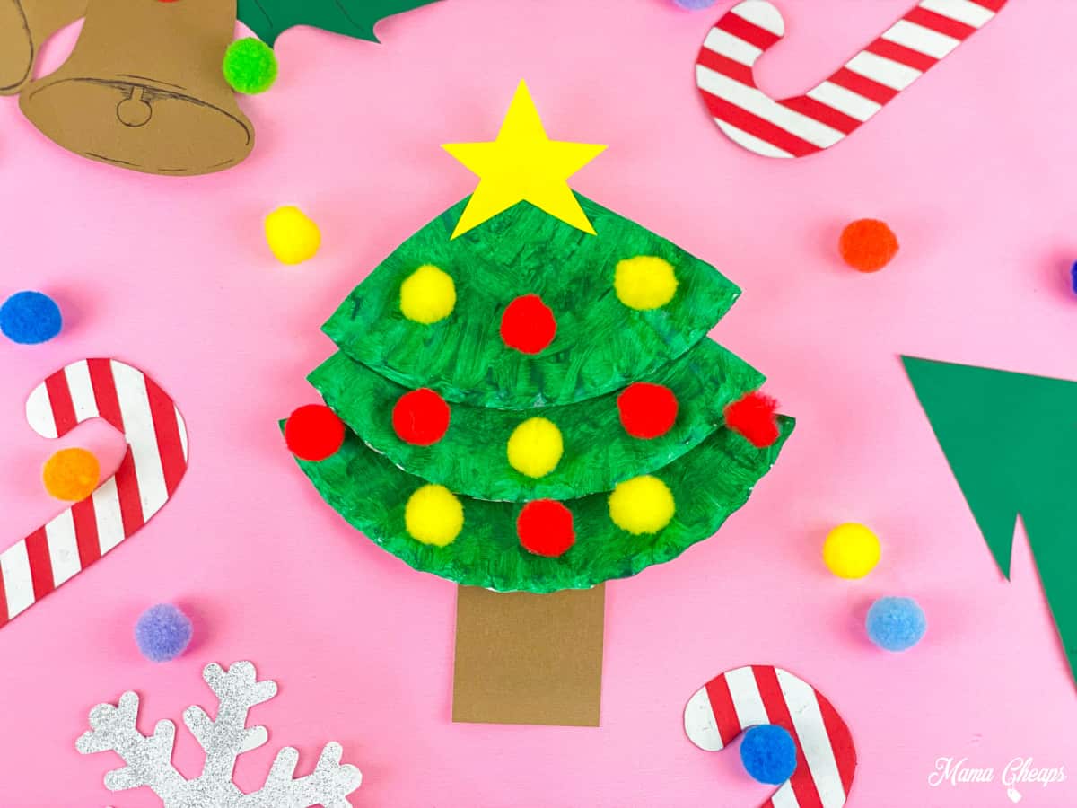 Paper Plate Christmas Tree Craft - Simple Living Mama